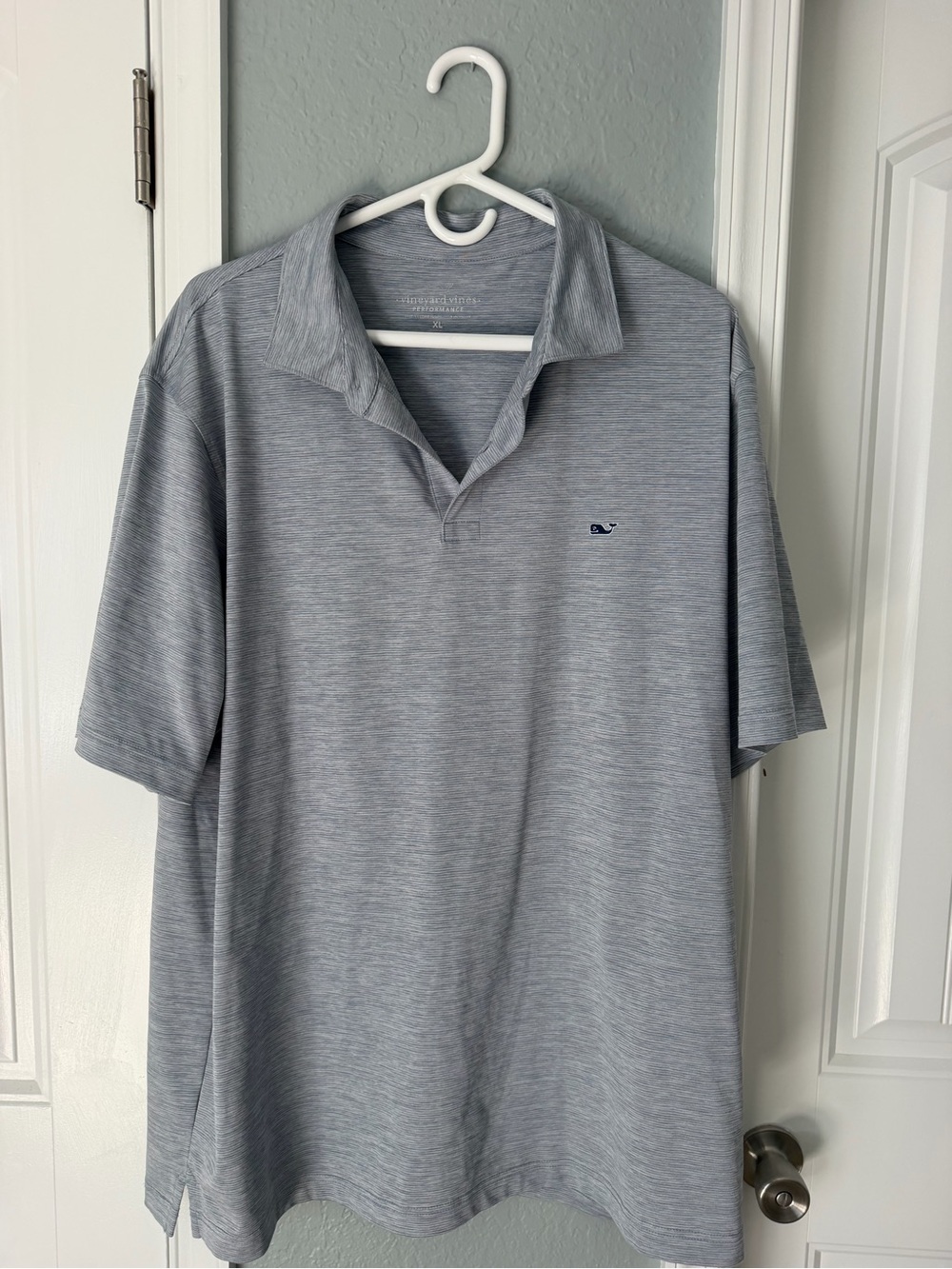 Vineyard Vines Heather Gray Short-Sleeve Polo